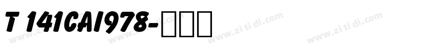 t 141cai978字体转换